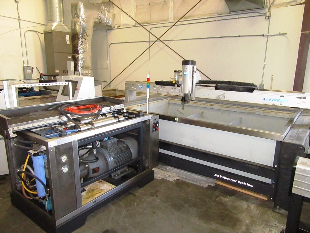 A&V Waterjet Tech 1006BA / F302013A Waterjet, Machine ID:9134